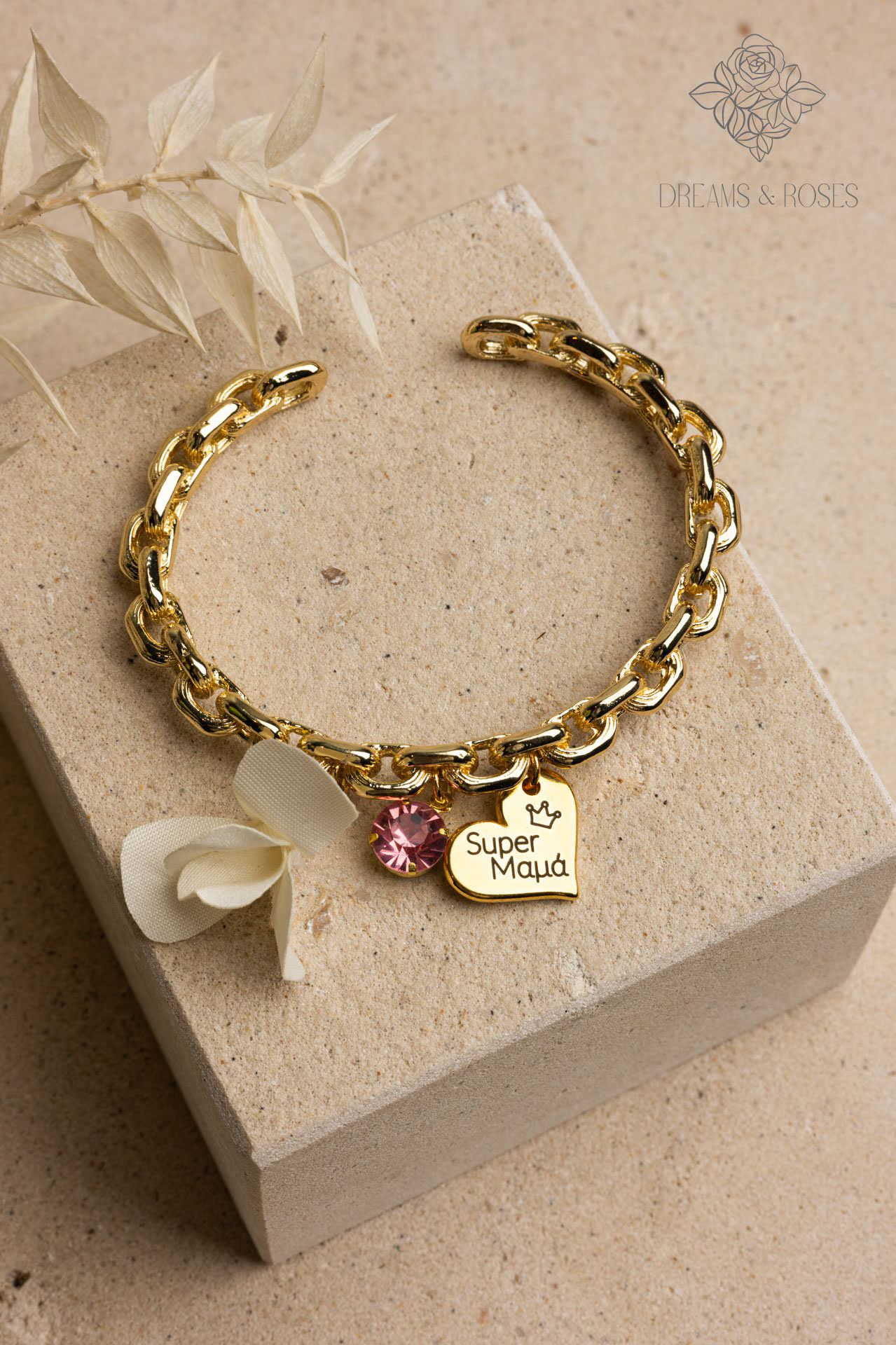Bracelet gold Super Μαμά E6