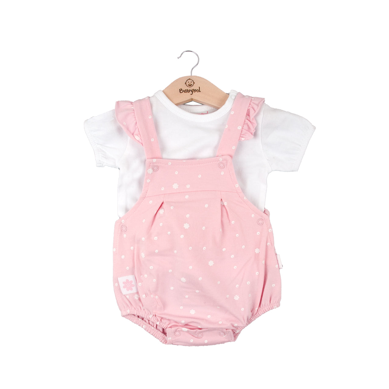 T-shirt set 130195 pink-white 2pcs