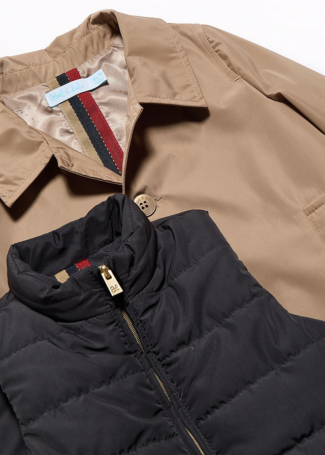 Καπαρντίνα με εσωτερικό γιλέκο (AW25) 5811 καμηλό