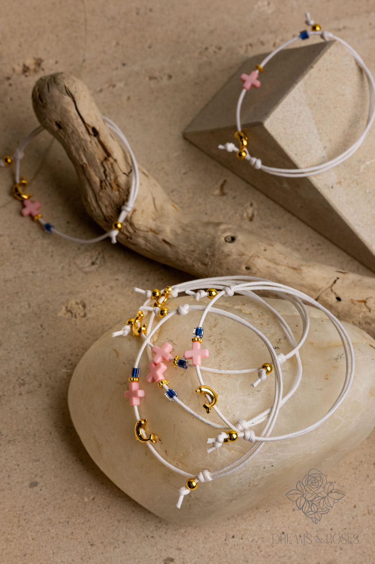 Μαρτυρικό βραχίολι K16 με επιχρυσομένο δελφινι 24Κ 50τμχ