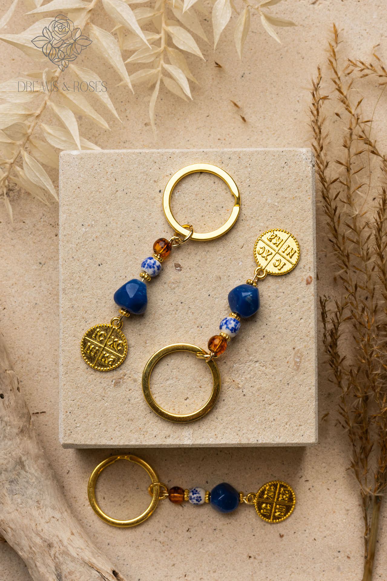 Μαρτυρικό μπρελόκ A20 με μεταλλικό κωσταντινάτο σταυρό 50τμχ