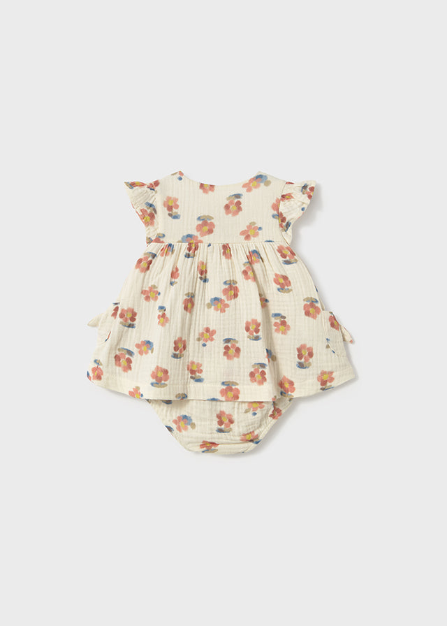 Jacquard-Tupfenkleid-Set (SS24) 1820 weiß 2tlg