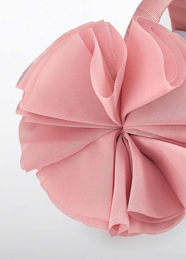 Haarspange Blumen Tüllstickerei 5415 weiß