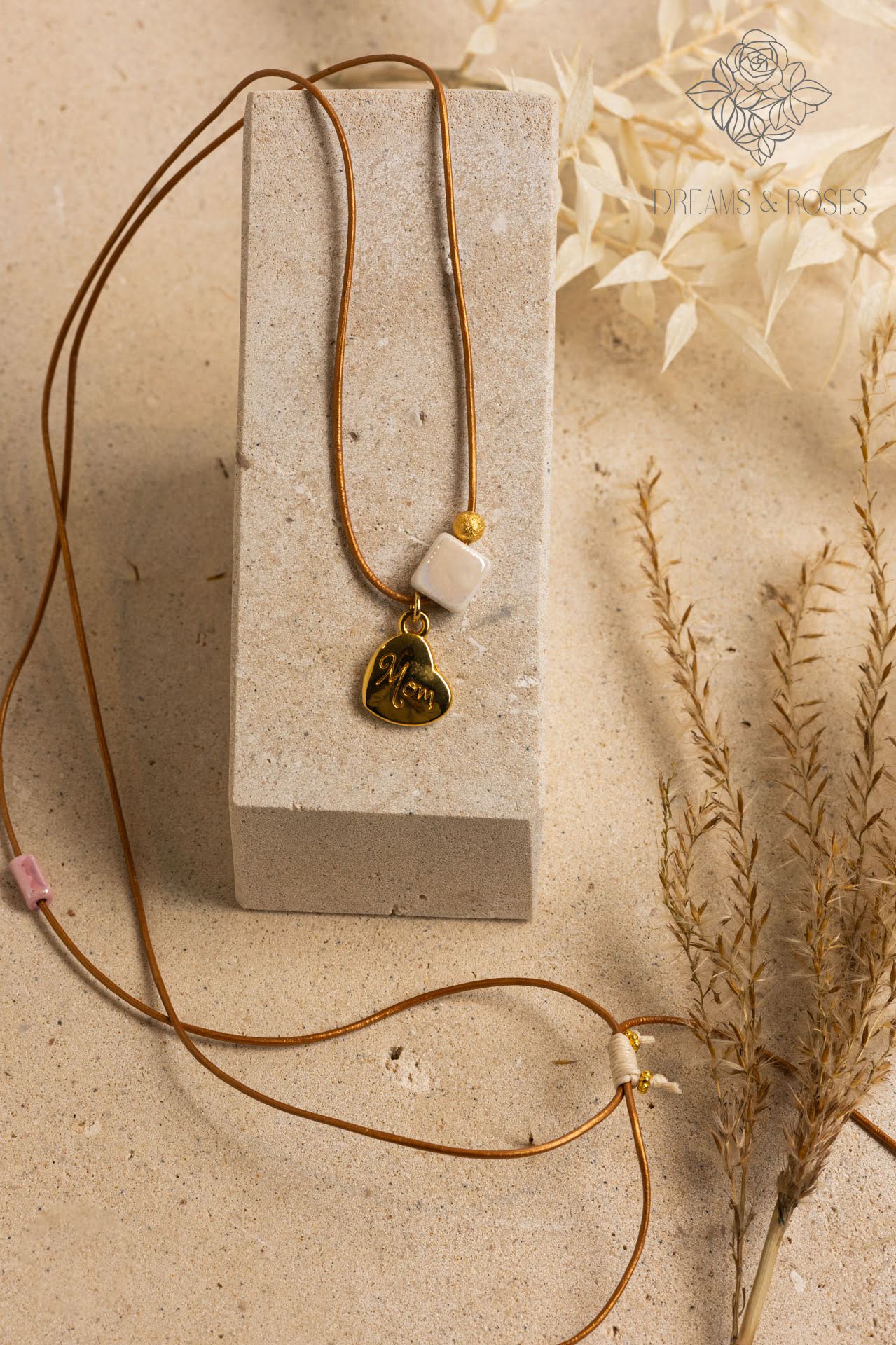 Κολίε Δερμάτινο Μαμά E29