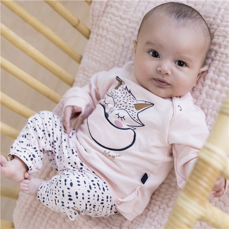 Mπλουζάκι παντελονάκι σετ F40209-31 ροζ 2τμχ