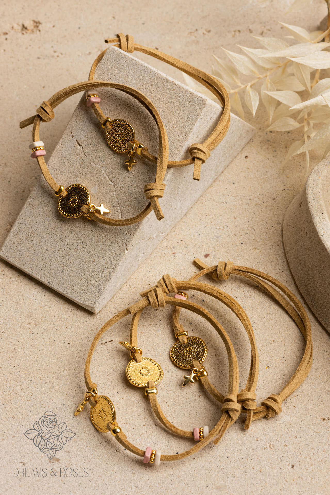 Μαρτυρικό βραχιόλι K39 με επίχρυσο σταυρό 24Κ 50τμχ