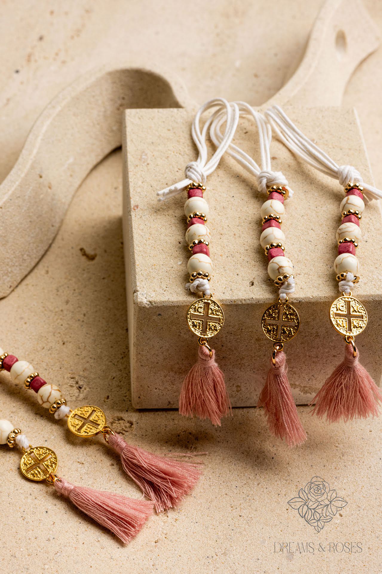 Μαρτυρικό μπρελόκ K41 με επίχρυσο σταυρό 24Κ 50τμχ