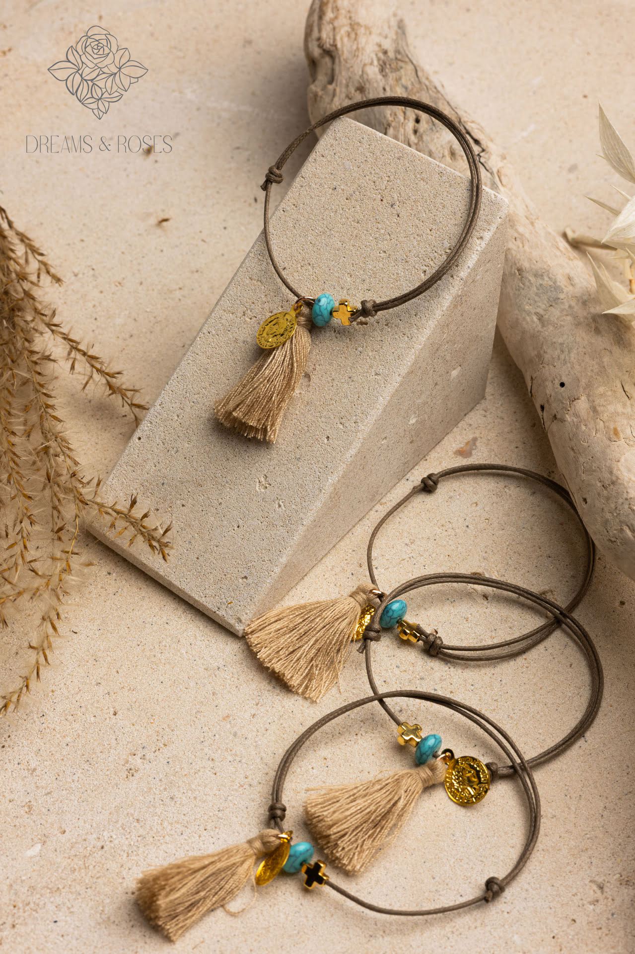 Μαρτυρικό βραχιόλι A47 με επίχρυσο σταυρό 24Κ 50τμχ