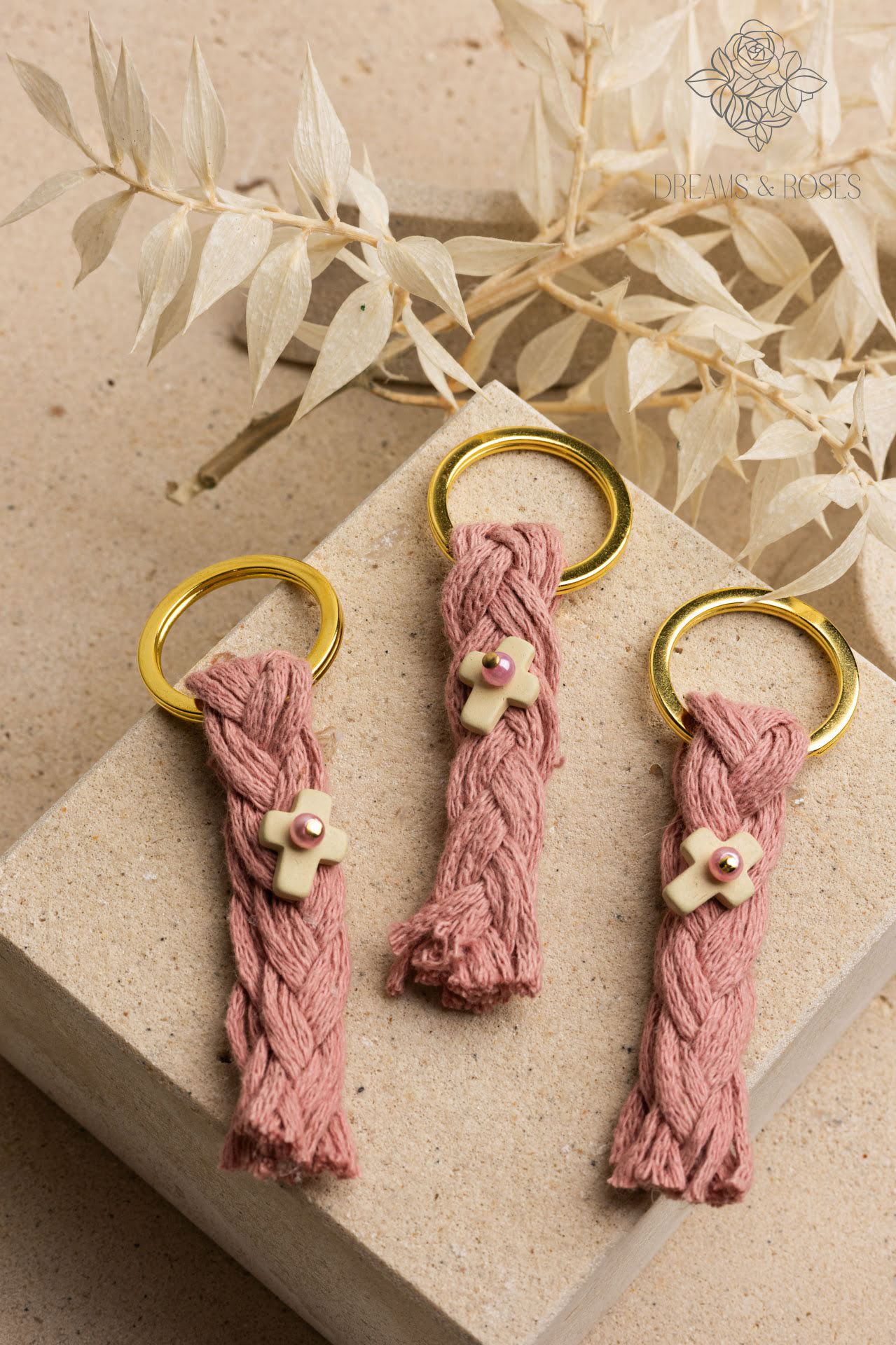 Μαρτυρικό μπρελόκ K59 με κεραμικό σταυρό 50τμχ