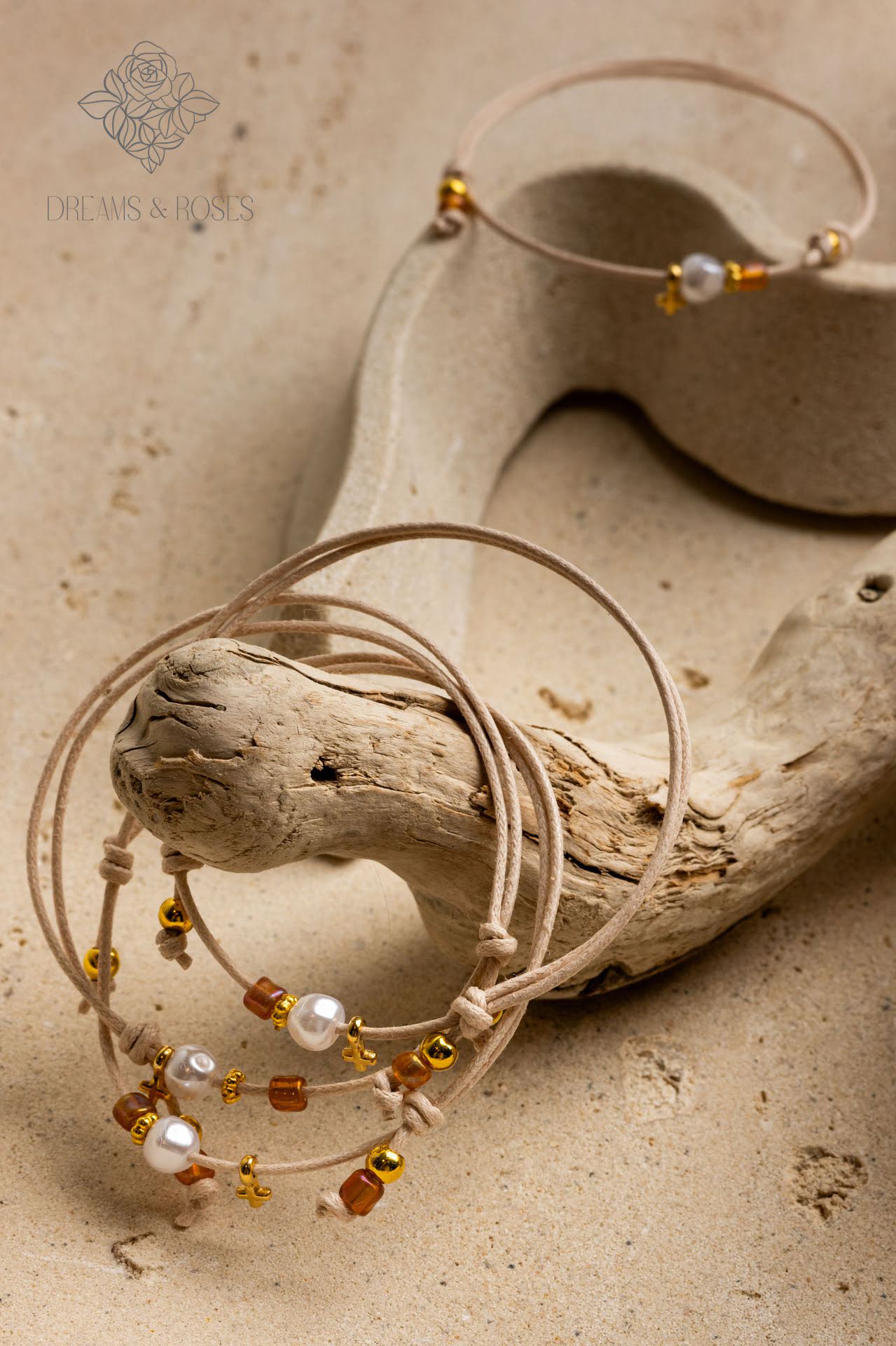 Μαρτυρικό βραχιόλι K62 με επίχρυσο σταυρό 24Κ 50τμχ