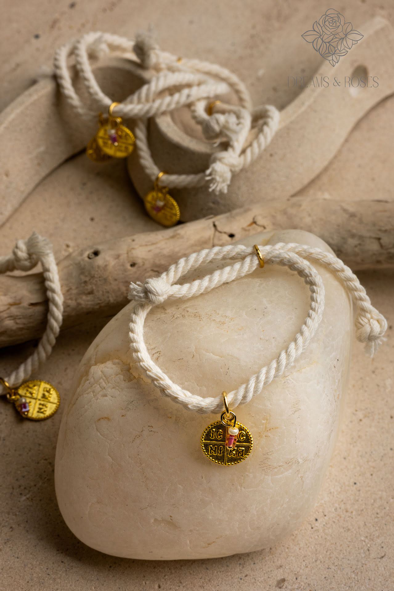 Μαρτυρικό βραχίολι K68 με μεταλλικό κωσταντινάτο σταυρό 50τμχ