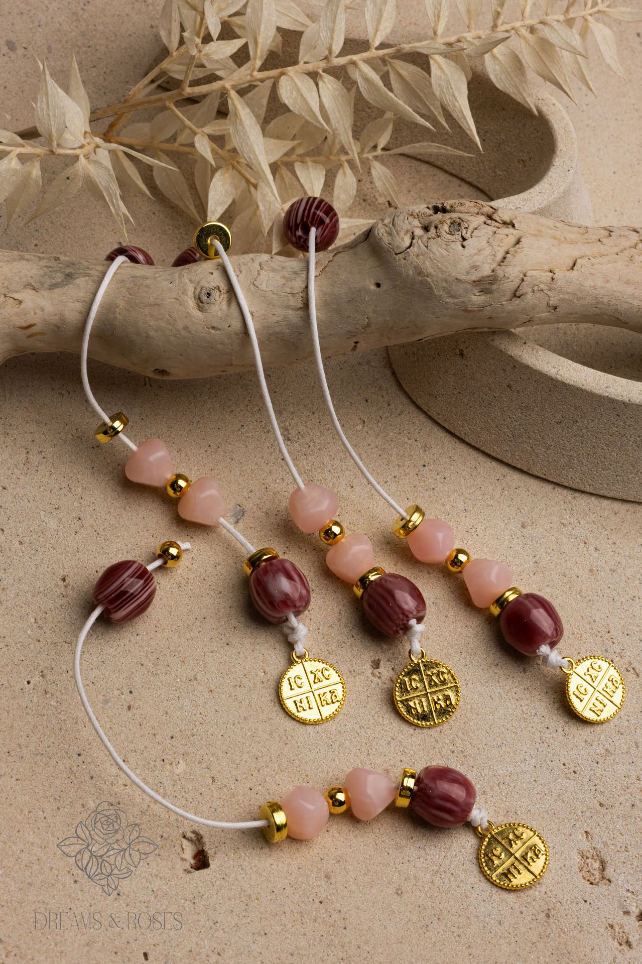 Μαρτυρικό μπεγλέρι K71 με μεταλλικό κωσταντινάτο σταυρό 50τμχ