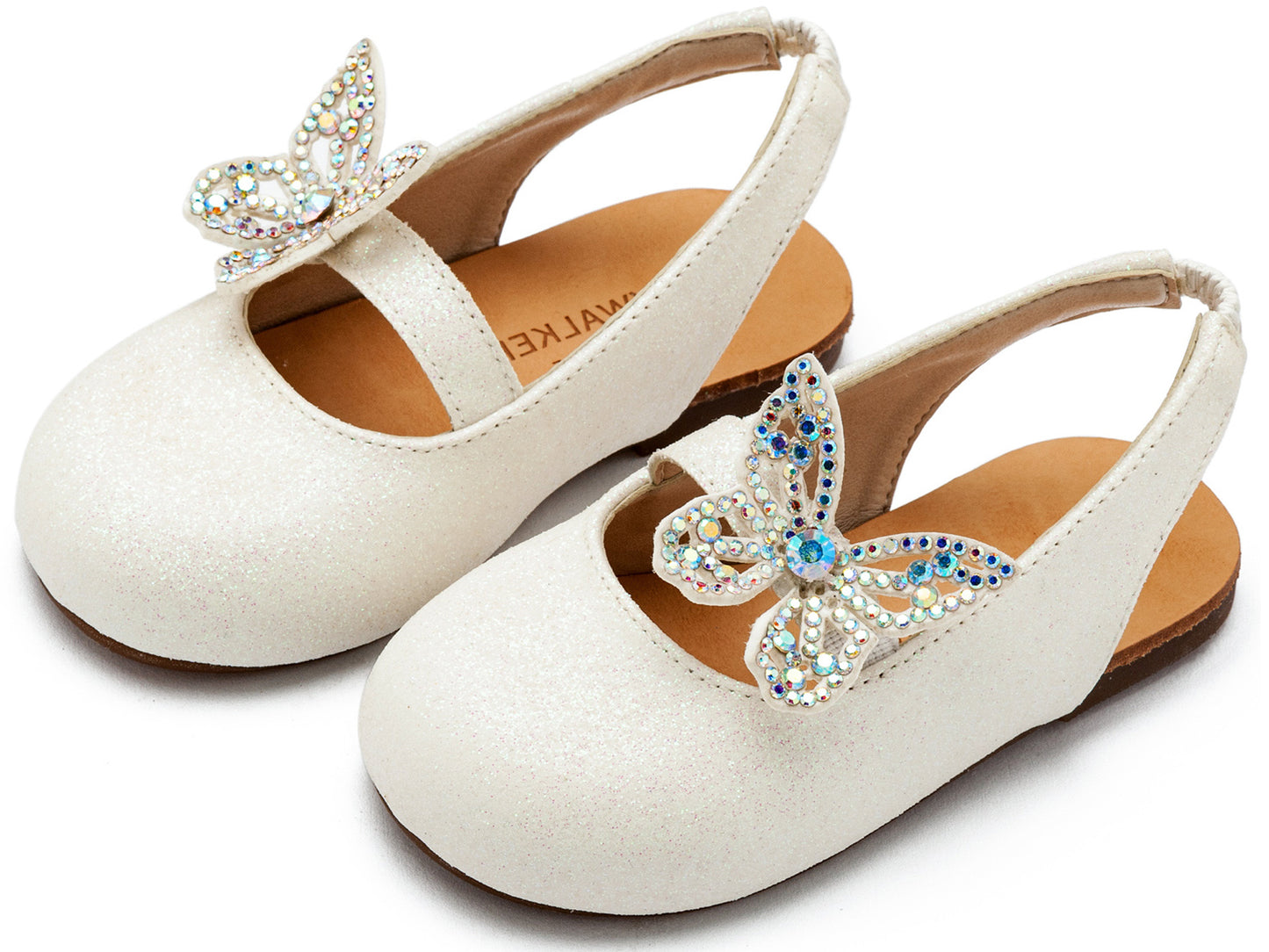 Babywalker Leather Clogs with Handmade Flower EXC5772