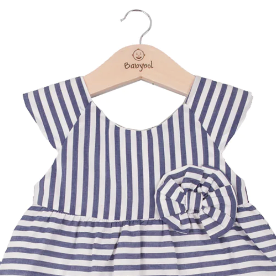 Dress pants set 131701 white-blue 2pcs