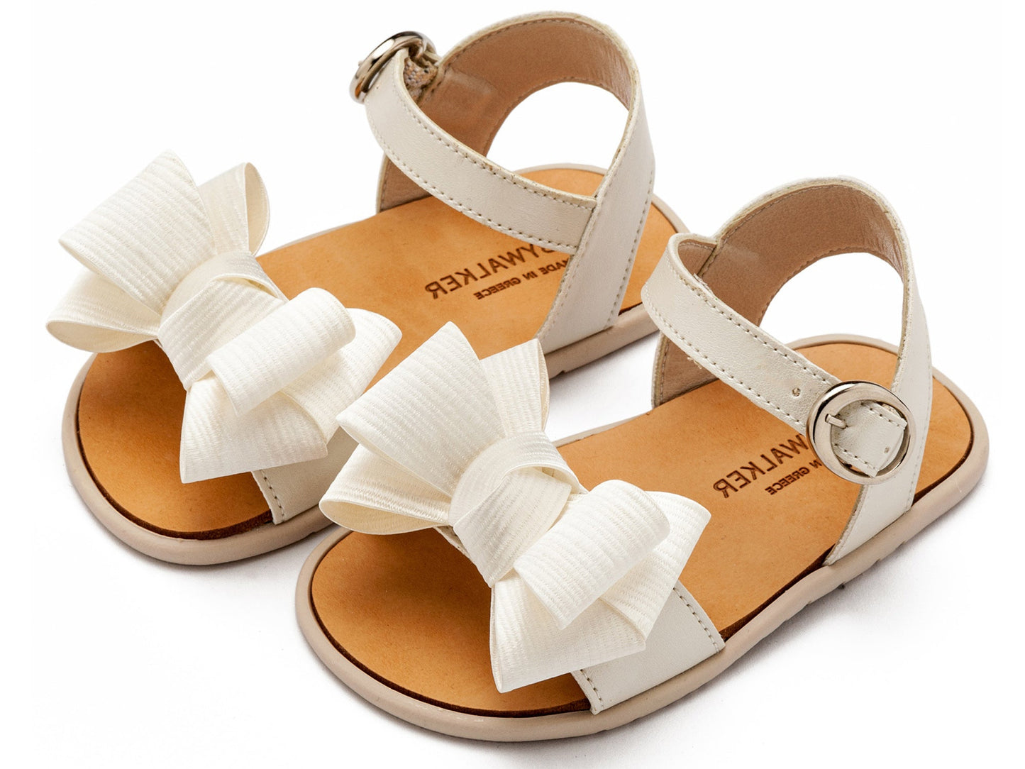 Babywalker Πέδιλο με Υφασμάτινο Φιόγκο BS3592 Εκρού - Artousa