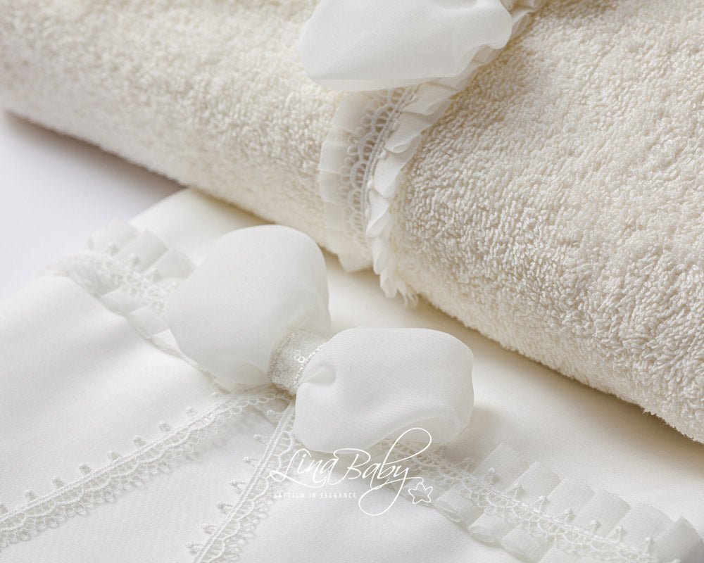 Βαπτιστικό Λαδόπανο σετ Alcyone 1571 Εκρού 6τμχ - Artousa