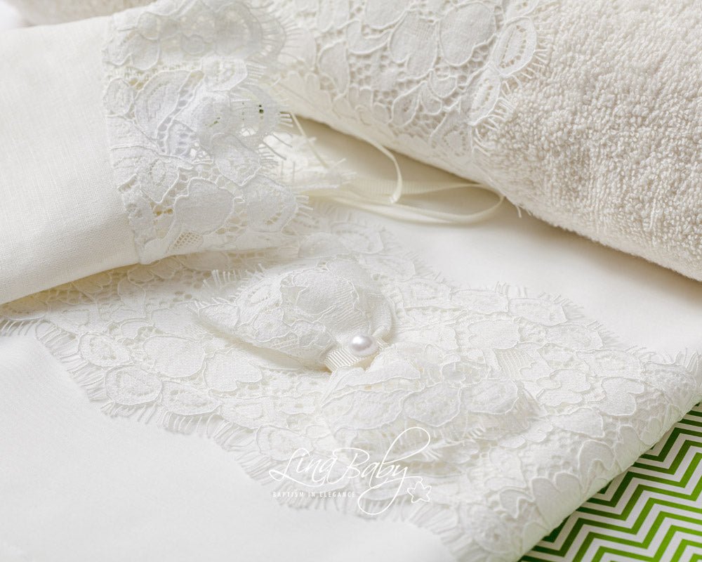 Βαπτιστικό Λαδόπανο σετ Alice 1574 Εκρού 6τμχ - Artousa