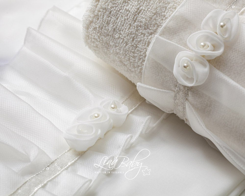 Βαπτιστικό Λαδόπανο σετ Ariel 1572 Εκρού 6τμχ - Artousa