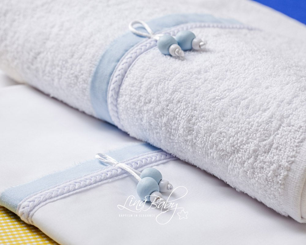 Βαπτιστικό Λαδόπανο σετ Baby Boom 1556 Λευκό 6τμχ - Artousa