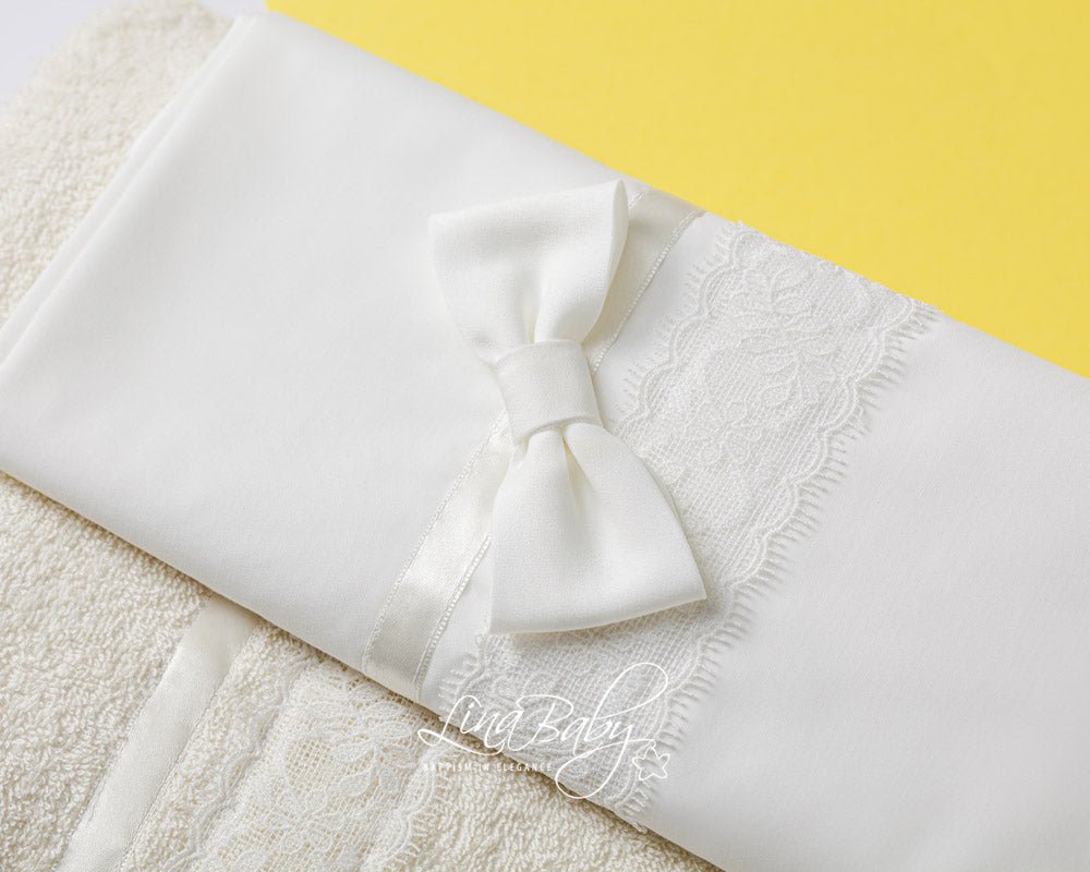 Βαπτιστικό Λαδόπανο σετ Caroline 1566 Εκρού 6τμχ - Artousa