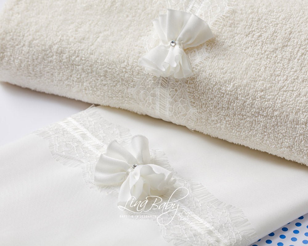 Βαπτιστικό Λαδόπανο σετ Celine 1564 Εκρού 6τμχ - Artousa