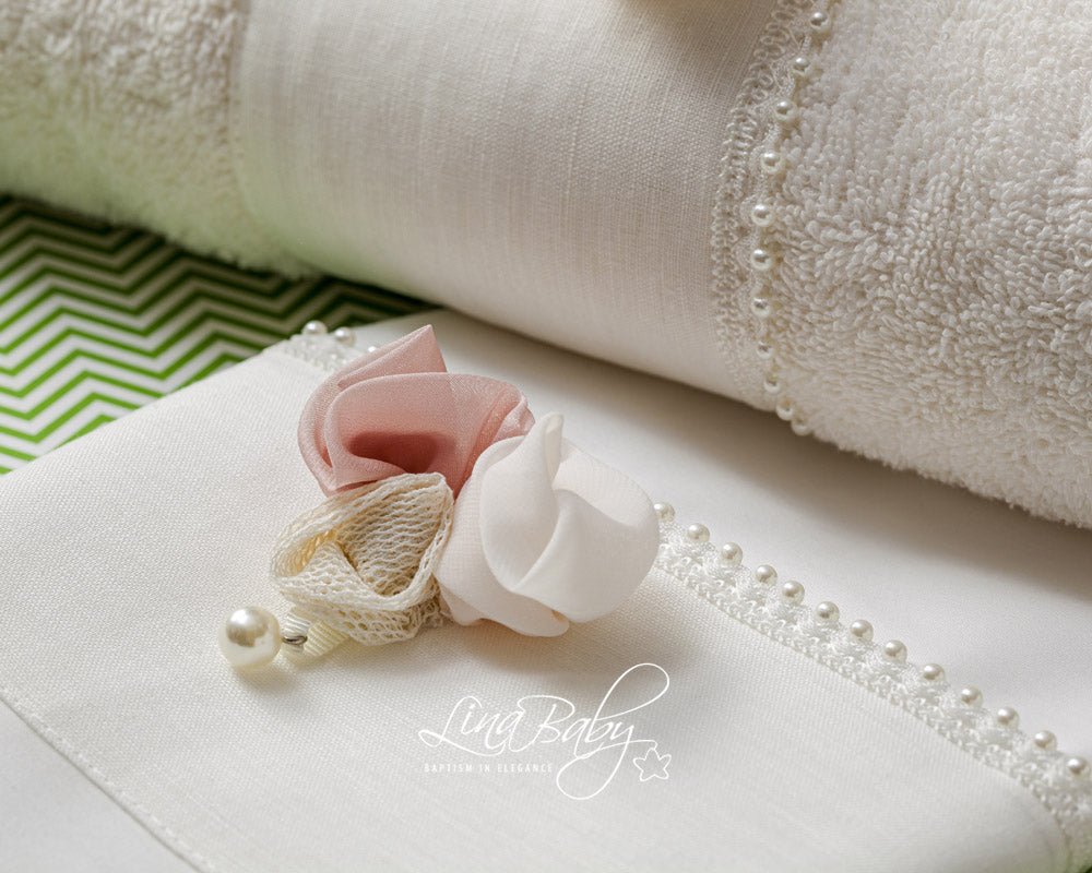 Βαπτιστικό Λαδόπανο σετ Cloelia 1569 Εκρού 6τμχ - Artousa