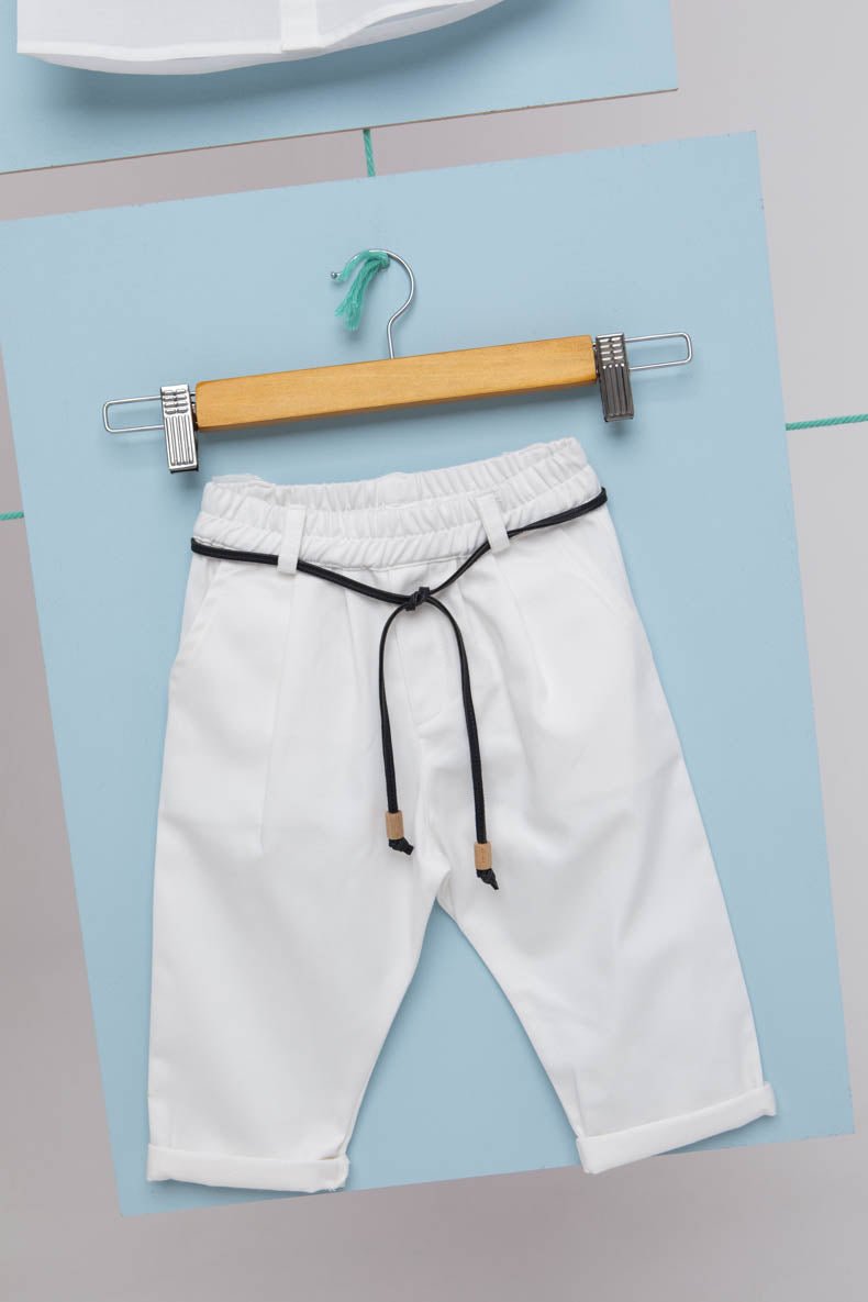 Βαπτιστικό σετ Alexis 1702 (SS25) λευκό σιελ 7τμχ - Artousa