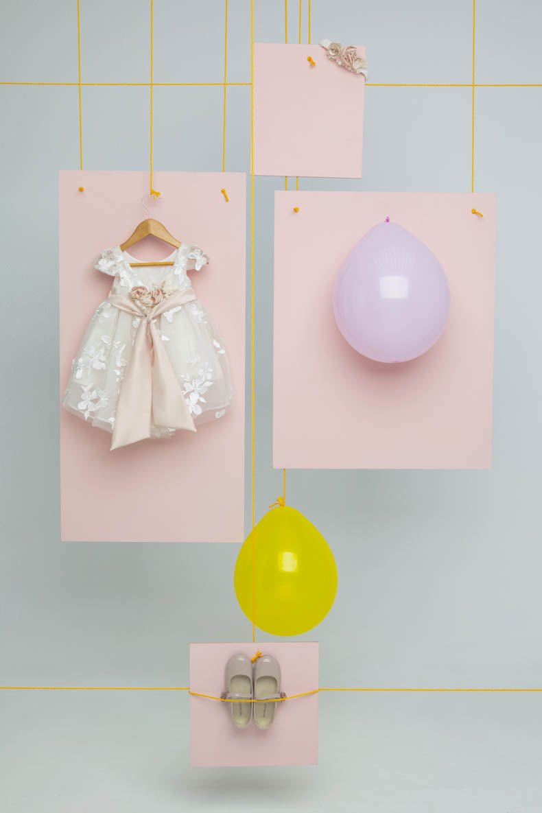 Βαπτιστικό σετ Evdokia 1608 (SS25) εκρού 2τμχ - Artousa