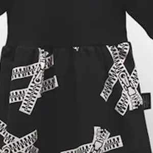 Dress with ribbon black 2pcs