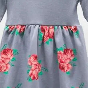 Kleid mit Band blau 2St