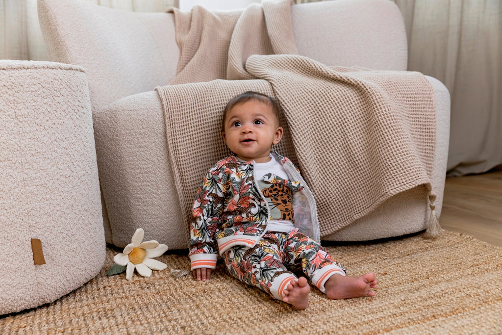 Παντελονάκι μπλουζάκι ζακέτα σετ T46460-31 πολύχρωμο 3τμχ