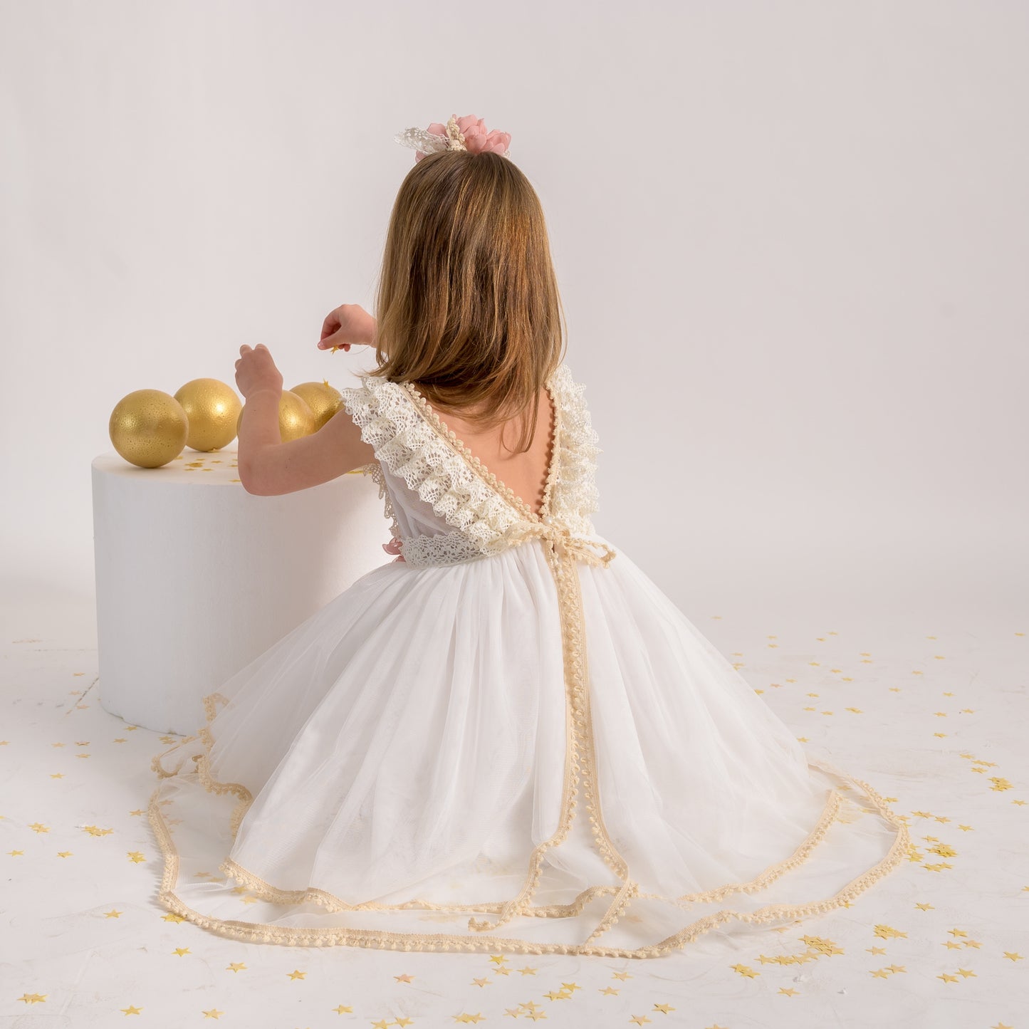 Christening dress DS22100 off-white 