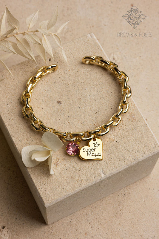 Bracelet gold Super Μαμά E6