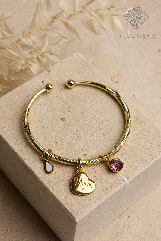 Bracelet gold μαμά E8