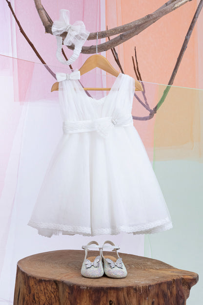 Baptism set Stacy 1335 (SS24) off white 2pc