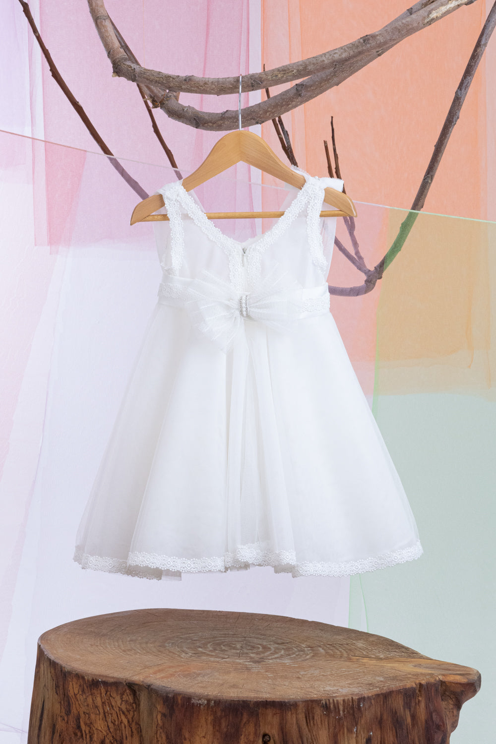 Baptism set Stacy 1335 (SS24) off white 2pc