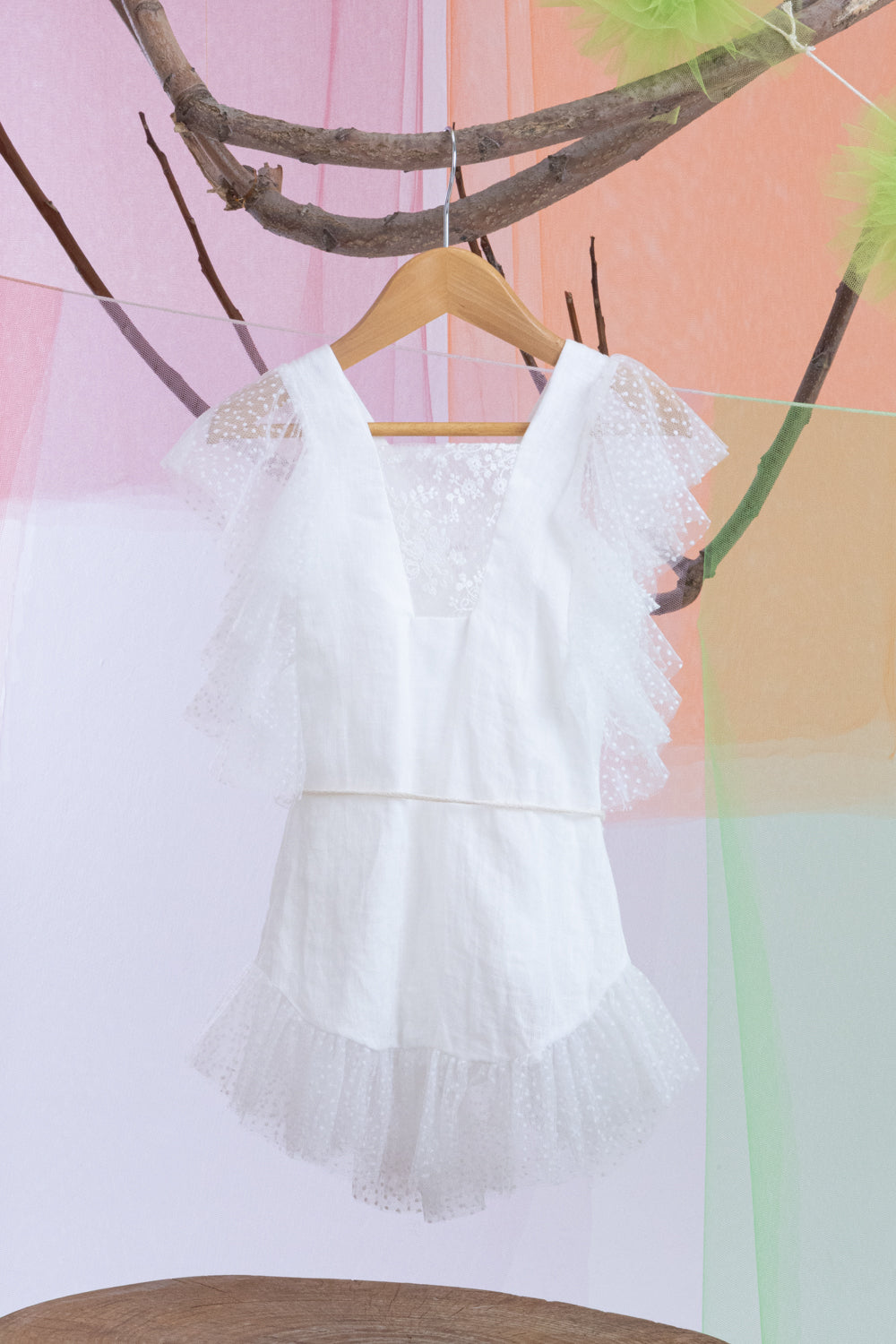 Baptismal set Xaroula 1347 (SS24) off-white 2pcs