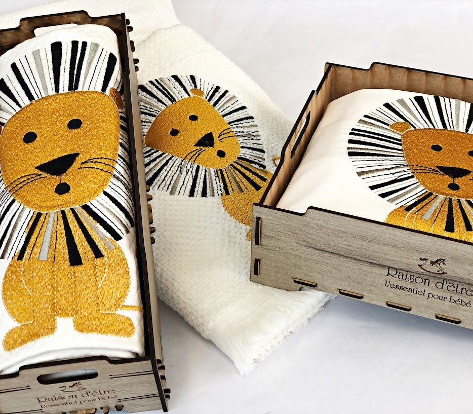 Baby dowry set Alex the Lion yellow 14pcs