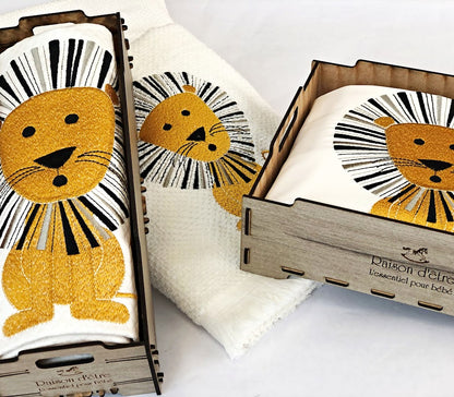 Baby dowry set Alex the Lion yellow 14pcs