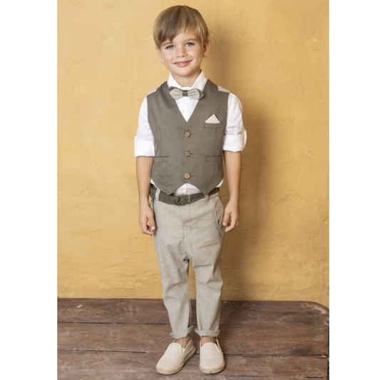 Baptism set 124.05 (SS24) khaki 6 pcs