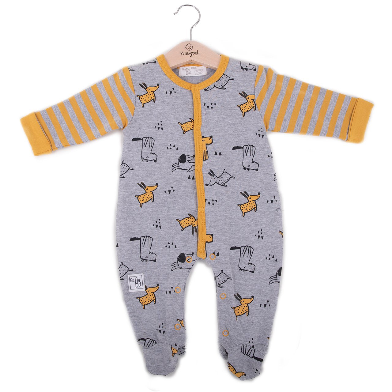 Baby bodysuit 21820 gray