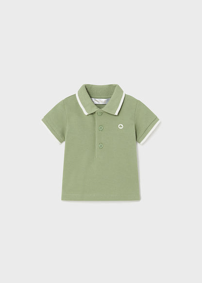 Basic short sleeve polo shirt (SS24) 190 green