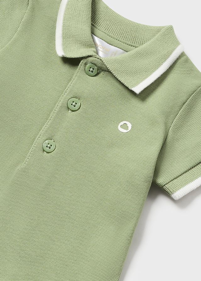 Basic-Kurzarm-Poloshirt (SS24) 190 grün