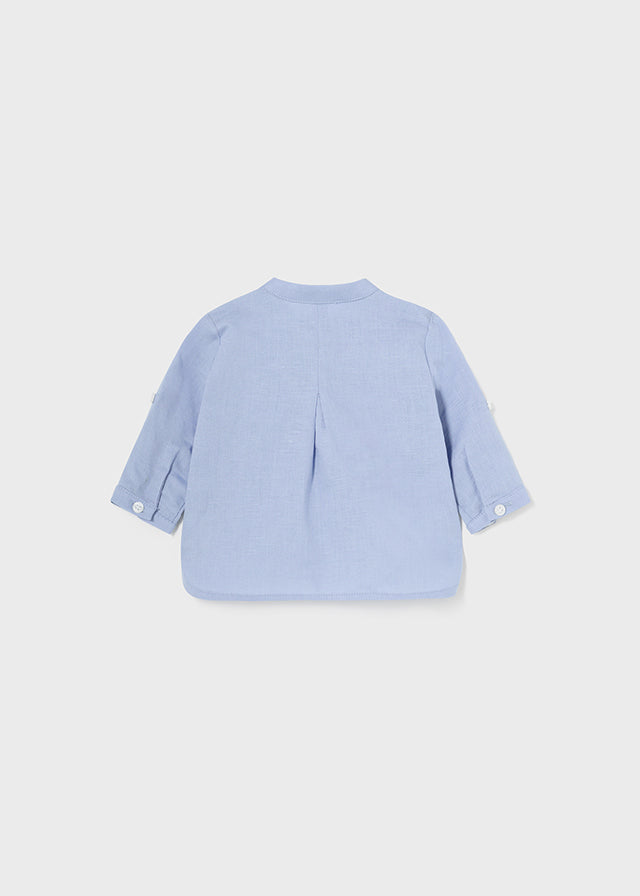 Shirt long sleeve collar mao (SS24) 1195 light blue