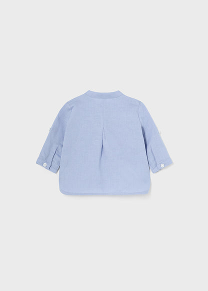 Shirt long sleeve collar mao (SS24) 1195 light blue