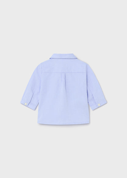 Long sleeve shirt with bow tie set (SS24) 1196 light blue 2pcs