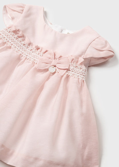 Φόρεμα αμπιγέ σετ (SS24) 1822 ροζ 2τμχ