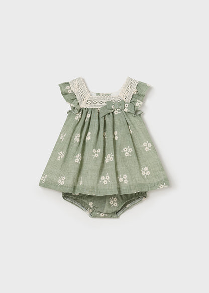 Kleid besticktes Set (SS24) 1827 grün 2tlg