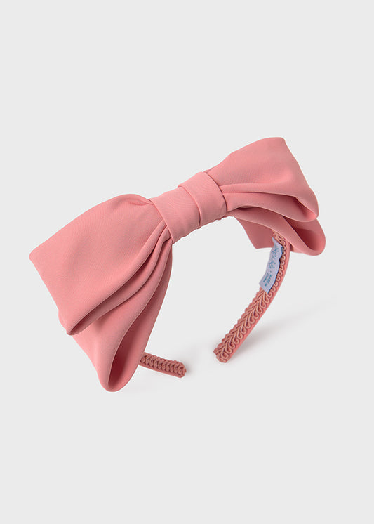 Crepe hairpiece with bow 5420 salmon