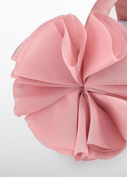 Haarspange Blumen Tüllstickerei 5415 weiß